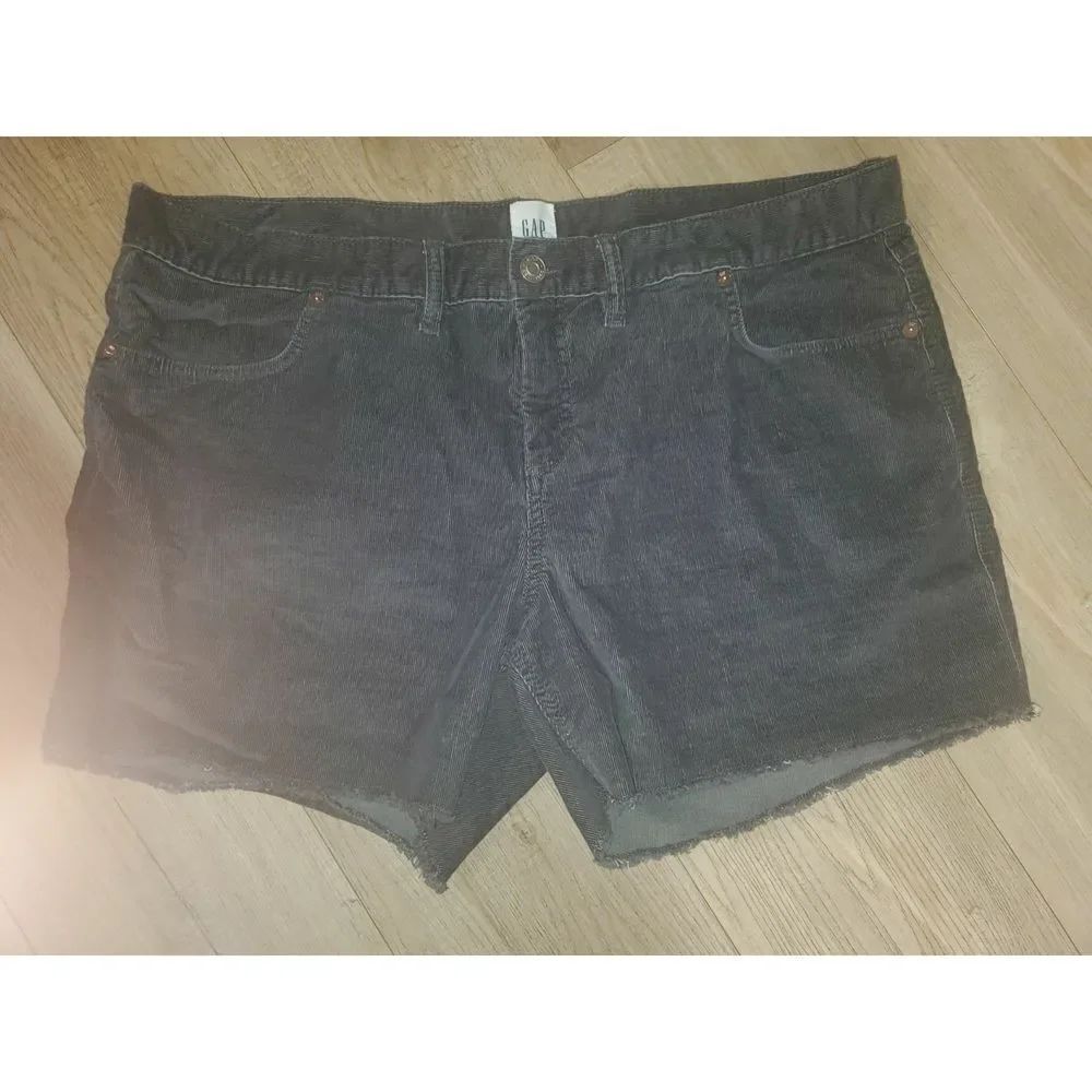 Gap Dark Gray Corduroy shorts Size 16. [WSB6009]